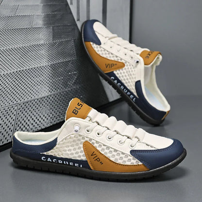 Men's Slip-On Sneaker Mules – Breathable Mesh Casual Shoes