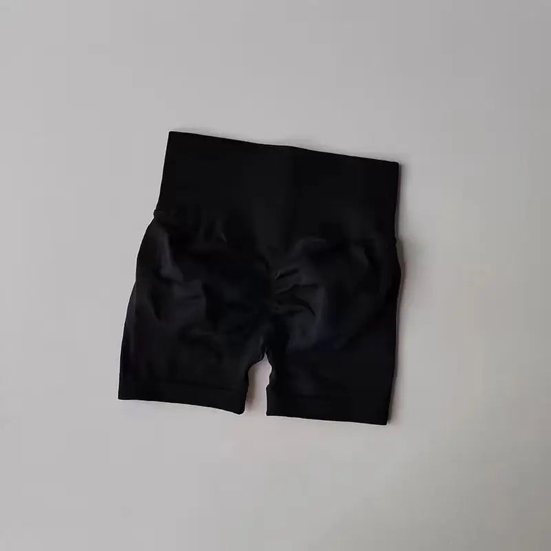 Women's High-Waist Yoga Shorts with Butt Lift & Ruched Back