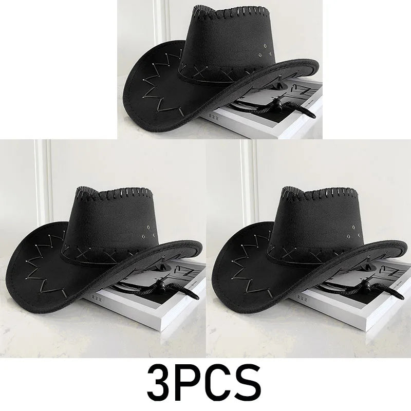 Western Cowboy Hat – Unisex Cowgirl Hat for Women & Men