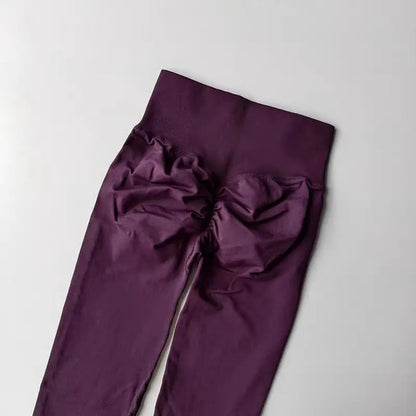 Seamless High-Waist Yoga Leggings – Scrunch Butt Lift Pants for Women
