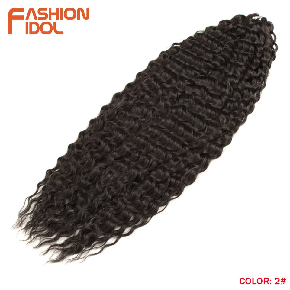 Idol 300g 22 Inch Ariel Curl Hair Water Wave Twist Crochet Synthetic Ombre Rainbow Color Braiding