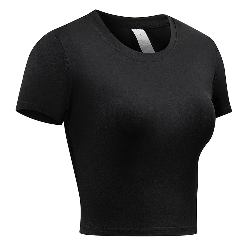 Women's Compression Athletic T-Shirt – Short Sleeve Quick Dry Workout Top