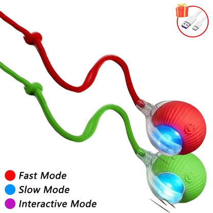 Automatic Cat Ball Toy – Smart Sensor Self-Moving Rechargeable