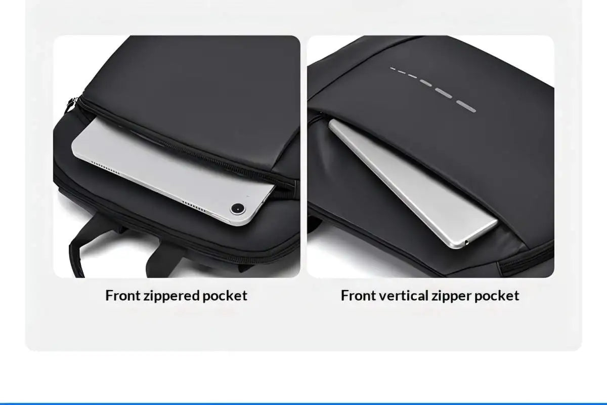 Waterproof Laptop Backpack 15.6 Inch – Slim & Lightweight Men's Bag