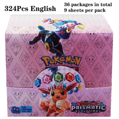 324pcs Pokemon Tcg Sword Shield Tempest Bonds Booster Box Trading Card Game Kids Toys Board