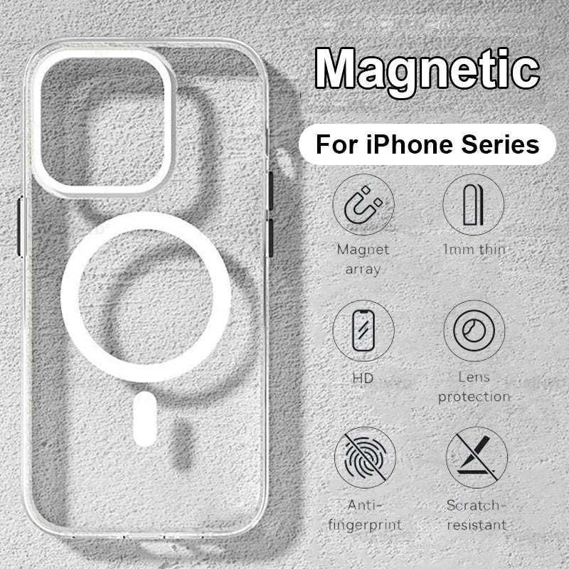 Magnetic Original Magsafing Case Iphone 13 15 12 11 14 16 Pro Max Mini X Xs Xr Plus Se Silicone