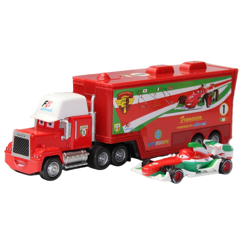 Cars Lightning McQueen Diecast Container Truck Toy