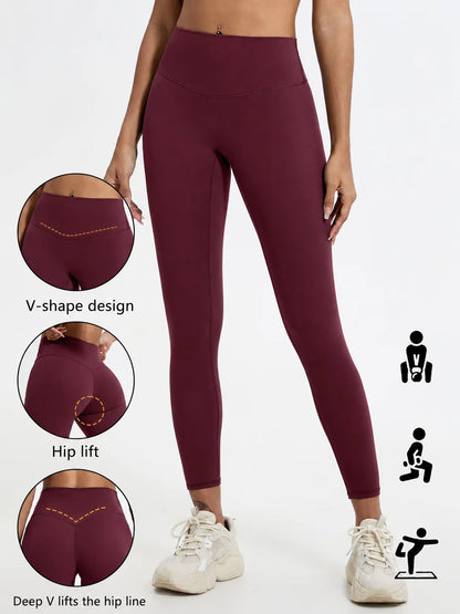 Push-Up High-Waist Yoga Leggings for Women – V-Shape Hip Lift