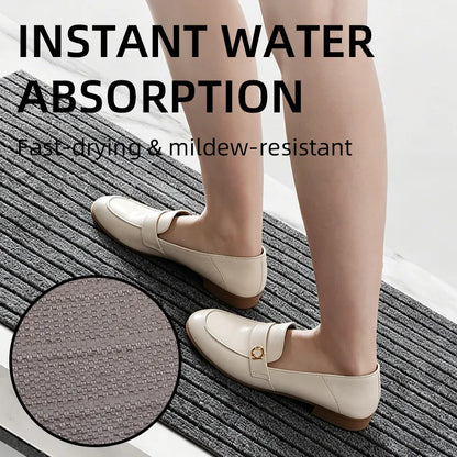 Ribbed Door Mat – Durable Washable Non-Slip Floor Mat for Entryway