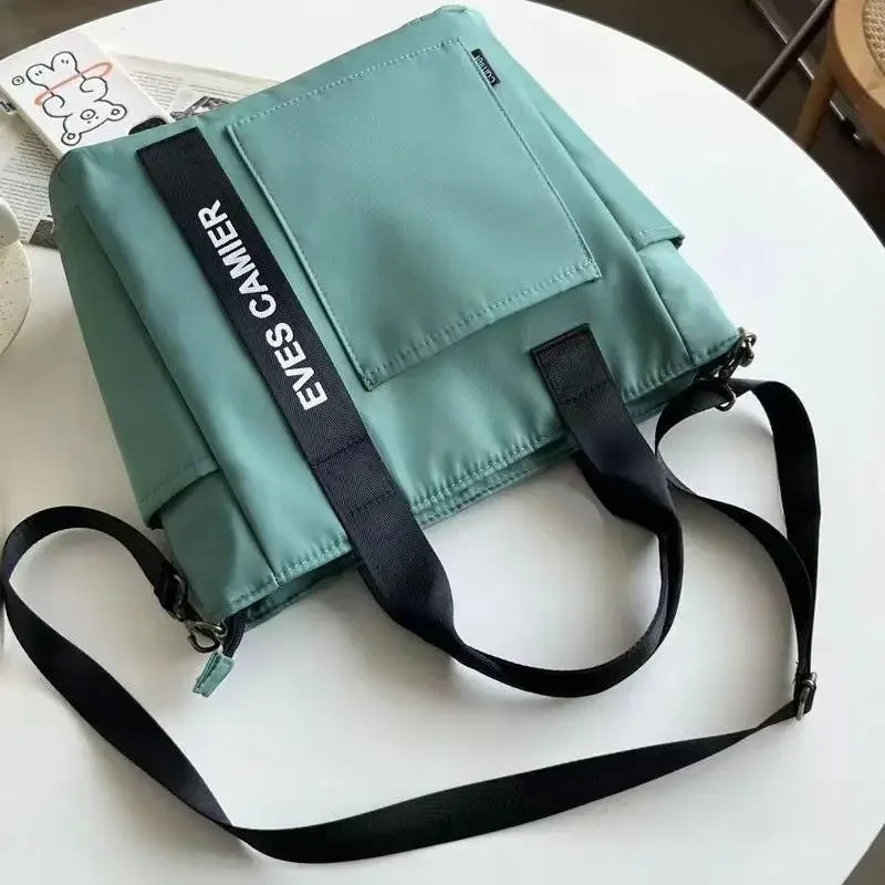 Casual Tote Bag Large Capacity Waterproof Nylon Shoulder Bag