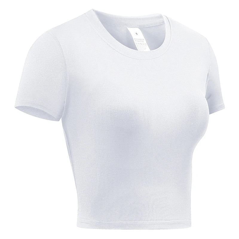 Women's Compression Athletic T-Shirt – Short Sleeve Quick Dry Workout Top