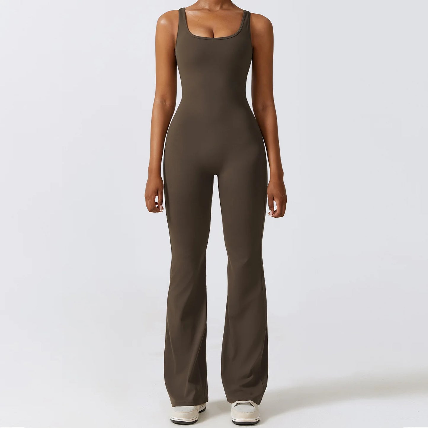 Women's Yoga Jumpsuit – Stretch Flare Fitness Romper