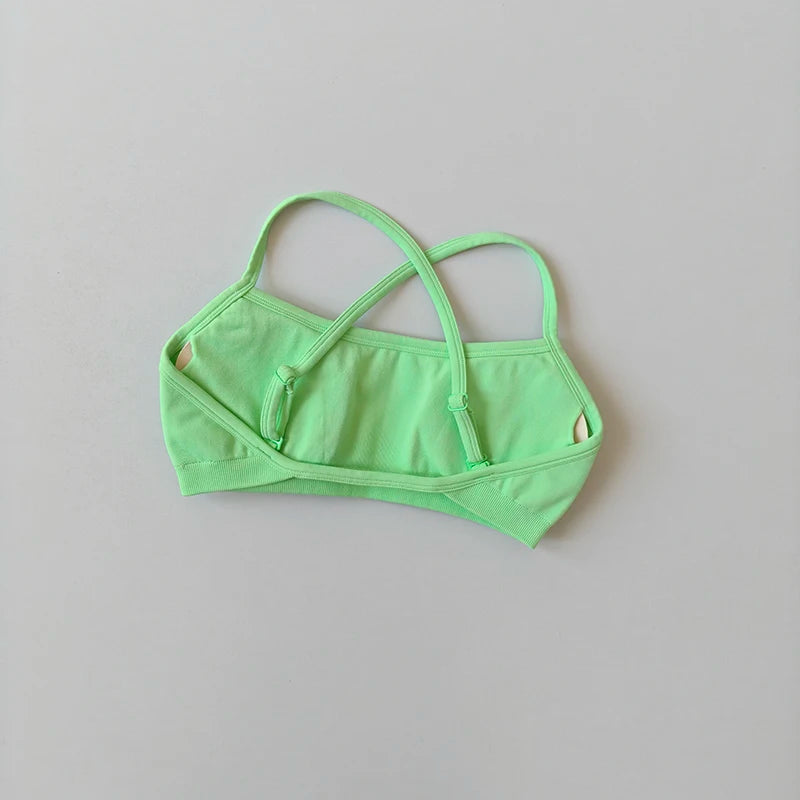 Seamless Racerback Sports Bra – Breathable Yoga & Gym Top for Women