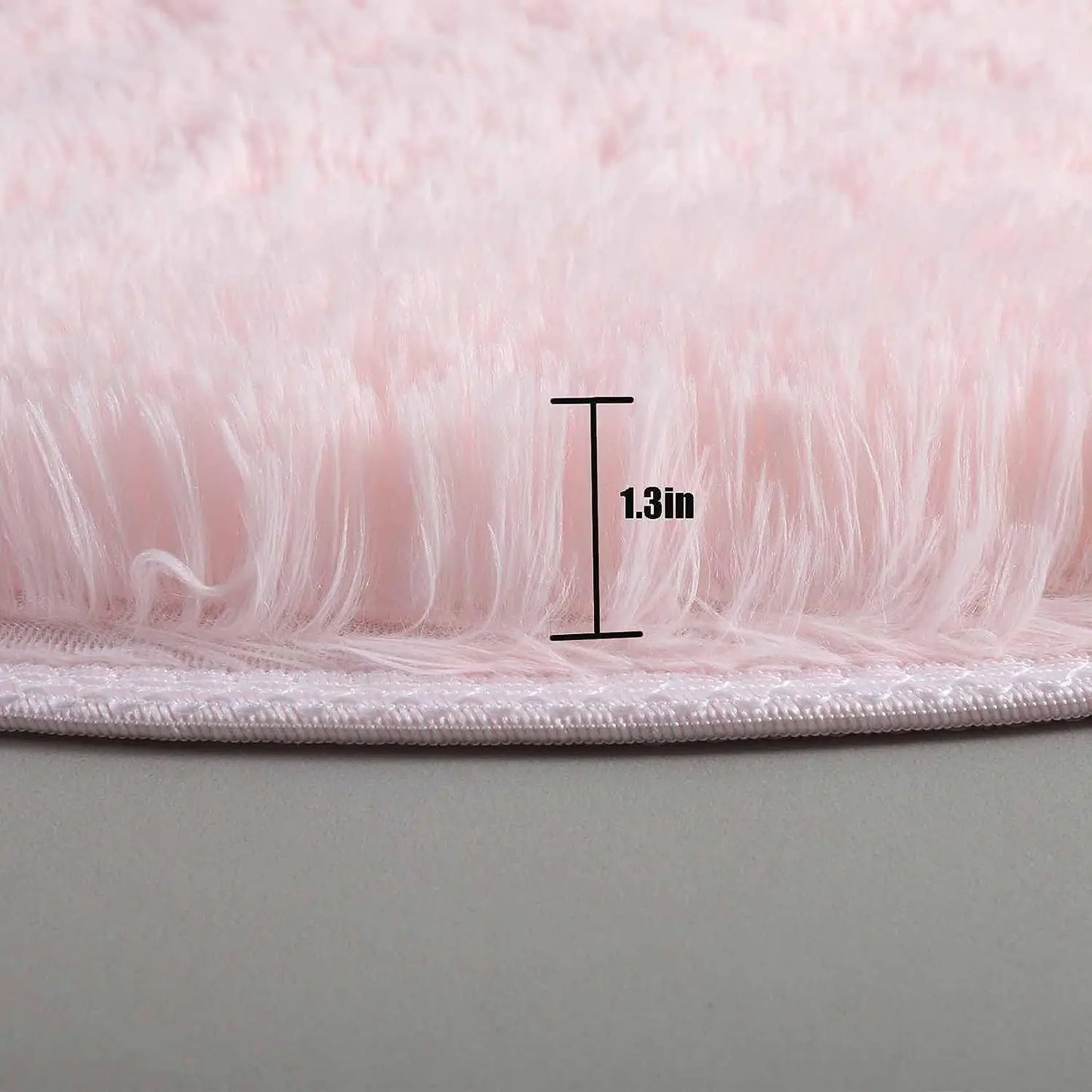 Fluffy Round Shag Rug for Kids Girls Bedroom & Nursery