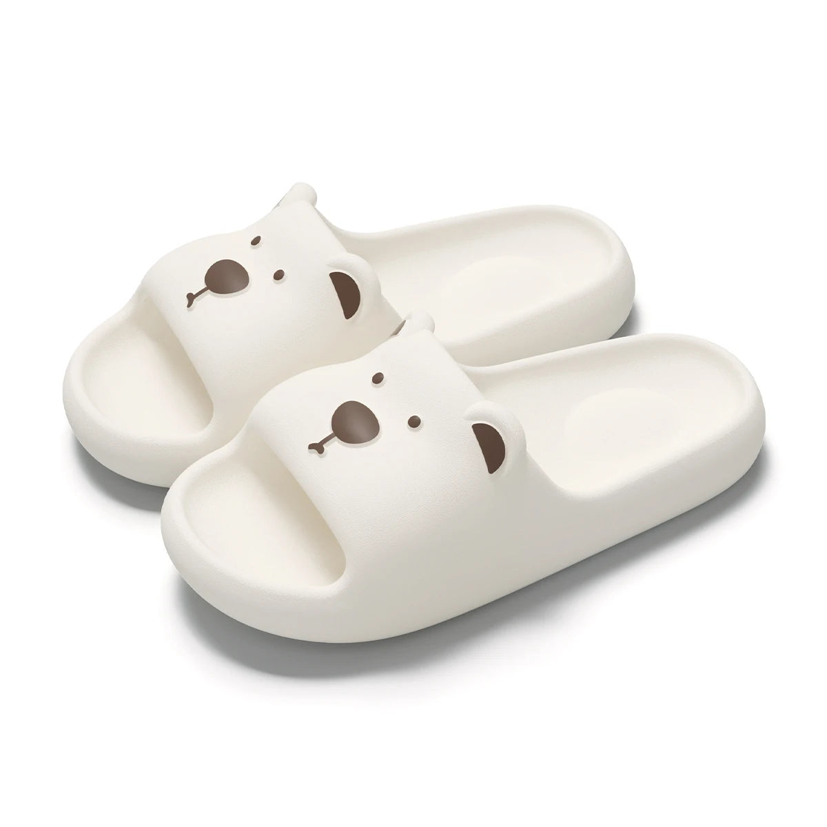 Pillow Rabbit Slippers Women Men House Slides Shower Sandals - Thick