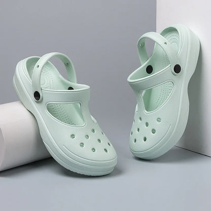 Women's Thick Sole Clog Sandals – Lightweight EVA Outdoor Shoes