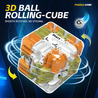 3D Maze Ball Rolling Cube Fidget Toy