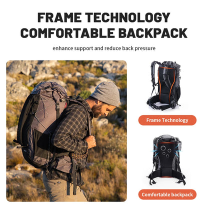 Naturehike 60+5L Waterproof Hiking Backpack – Ultralight Climbing Travel Bag