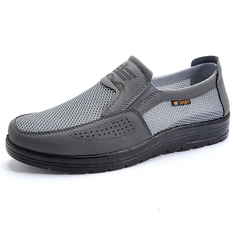 Men's Breathable Mesh Slip-On Casual Shoes – Chunky Sole