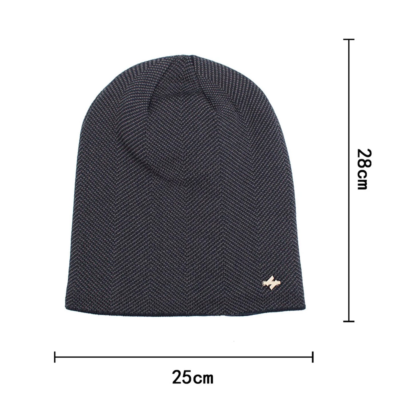 Fleece-Lined Knit Beanie – Warm Winter Hat for Men & Women