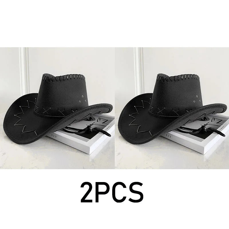 Western Cowboy Hat – Unisex Cowgirl Hat for Women & Men