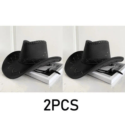 Western Cowboy Hat – Unisex Cowgirl Hat for Women & Men