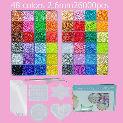 Hama Beads Kit – Fuse Bead Set with Pegboards & Iron