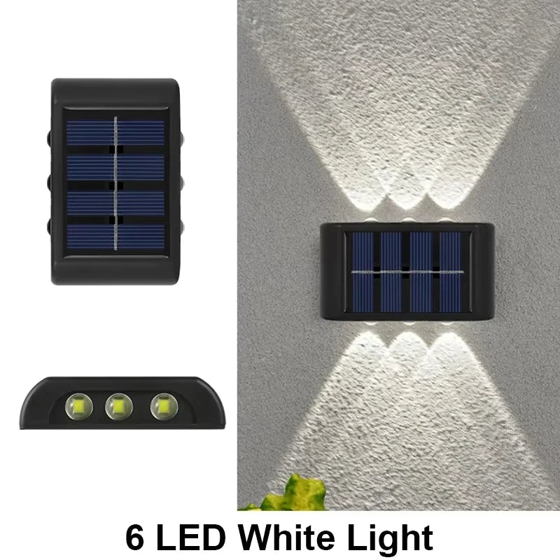 Solar Wall Light Outdoor Waterproof Led Garden Fence Lamp - Waterproof