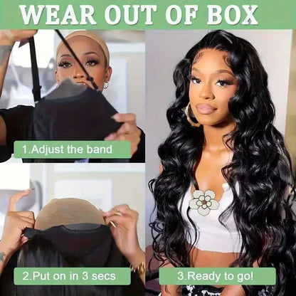 Body Wave Glueless Wig Human Hair – Pre-Cut 13x4 13x6 5x5 HD Lace