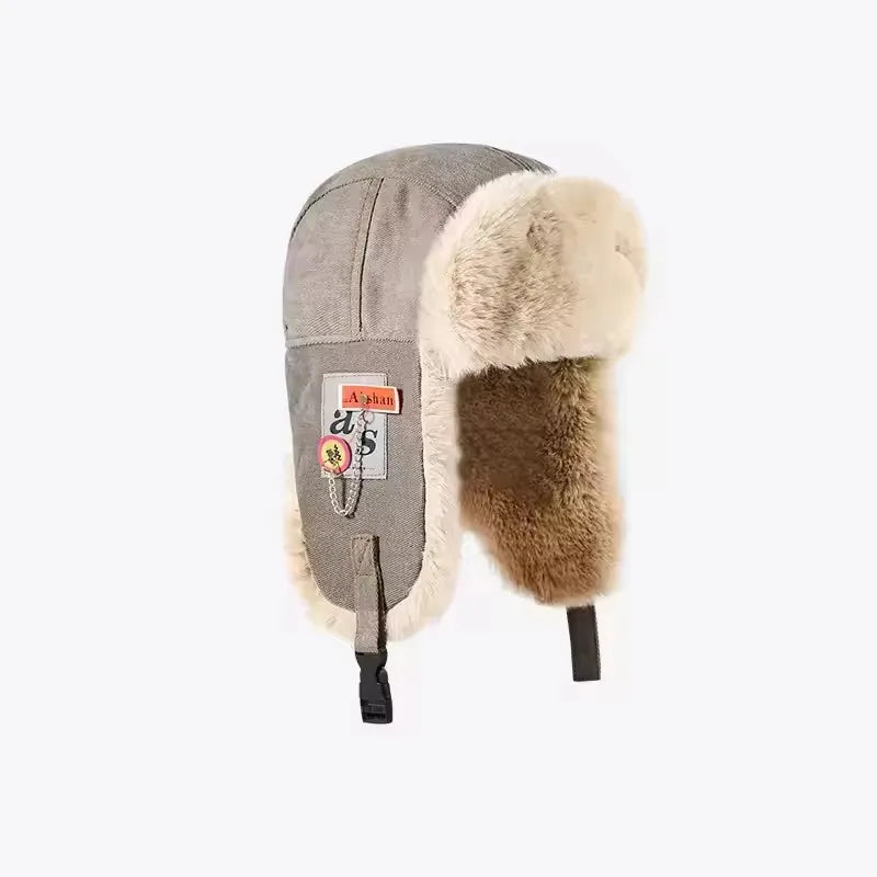 Russian Ushanka Trapper Hat – Faux Fur Earflap Winter Cap