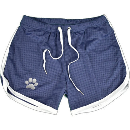 Men's Mesh Running Shorts Breathable Gym Fitness Short Pants