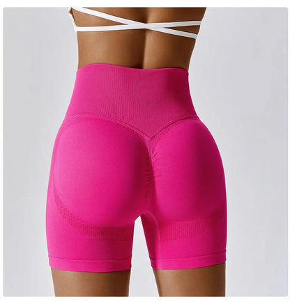 Women's Seamless High-Waist Scrunch Shorts