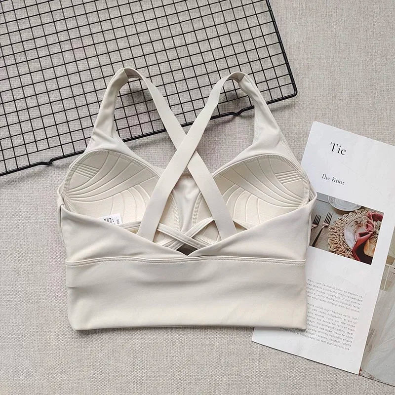 High-Impact Sports Bra – Shockproof Fitness Bra with Built-In Cup