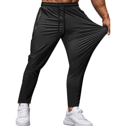 2-Pack Men's Jogger Pants – Stretch Quick-Dry Sweatpants with Zip Pockets