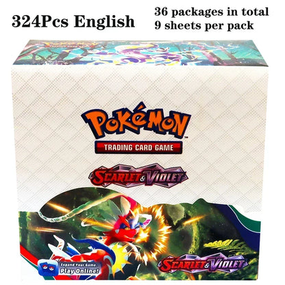 324pcs Pokemon Tcg Sword Shield Tempest Bonds Booster Box Trading Card Game Kids Toys Board