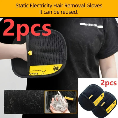 Pet Hair Removal Gloves – Double-Sided Cat & Dog Brush (2-Pack)
