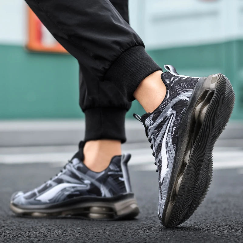 Men's Air Cushion Sneakers – Stylish Non-Slip Athletic Running Shoes