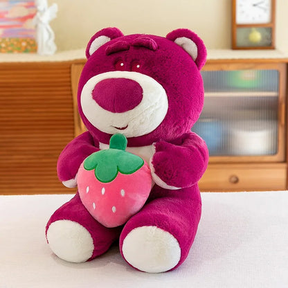 Strawberry Bear Plush Toy - Cute Cuddly Stuffed Animal