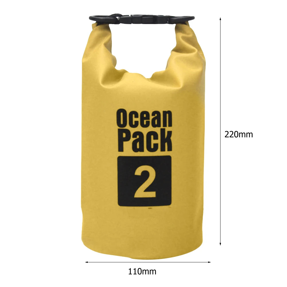 Waterproof Dry Bag – Foldable Roll-Top Pack 2L 3L 5L 10L 15L