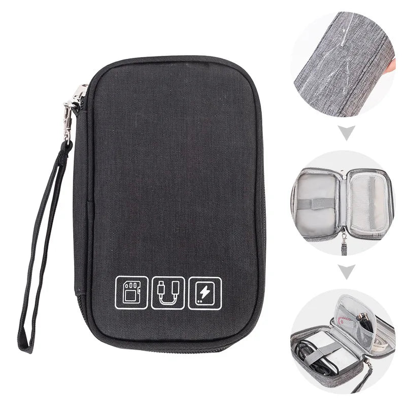 Electronic Organizer Bag – Waterproof Cable & Charger Storage Pouch