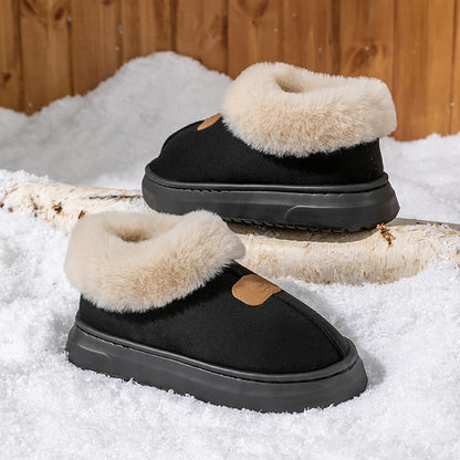 Winter Women S Indoor Slippers Warm Thick Sole Soft Comfortable Outdoor Non Slip Snow Boots Bedroom