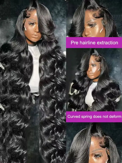 Body Wave Lace Front Wig Human Hair 13x6 HD Lace 200%-250% Density 16-42 Inch