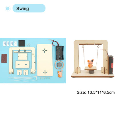 DIY STEM Science Experiment Kit for Kids – Handmade Assembly Model Toy (32 Designs)
