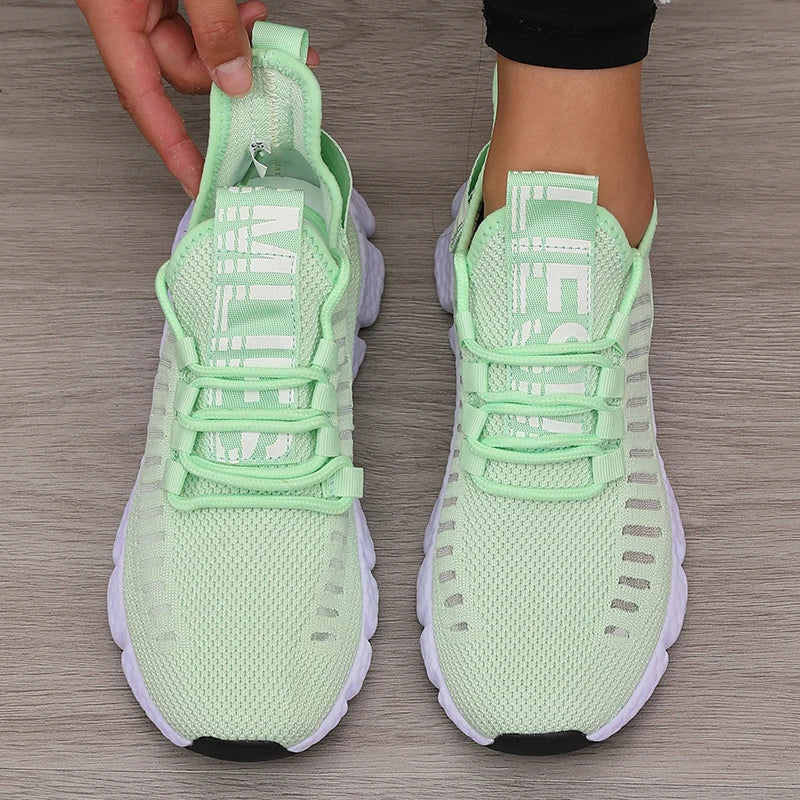Women's Mesh Sneakers – Lightweight Breathable Athletic Walking Shoes