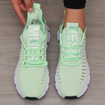 Women's Mesh Sneakers – Lightweight Breathable Athletic Walking Shoes