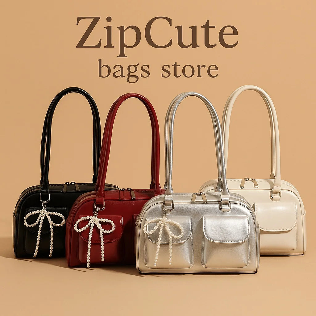 Korean Pearl Bow Shoulder Bag – Women's Pillow Handbag
