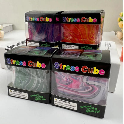 Stress Relief Squeeze Cube – Gel-Filled Slow Rebound Sensory Toy