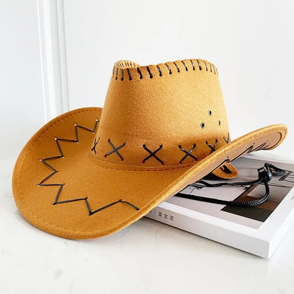Western Cowboy Hat – Unisex Cowgirl Hat for Women & Men