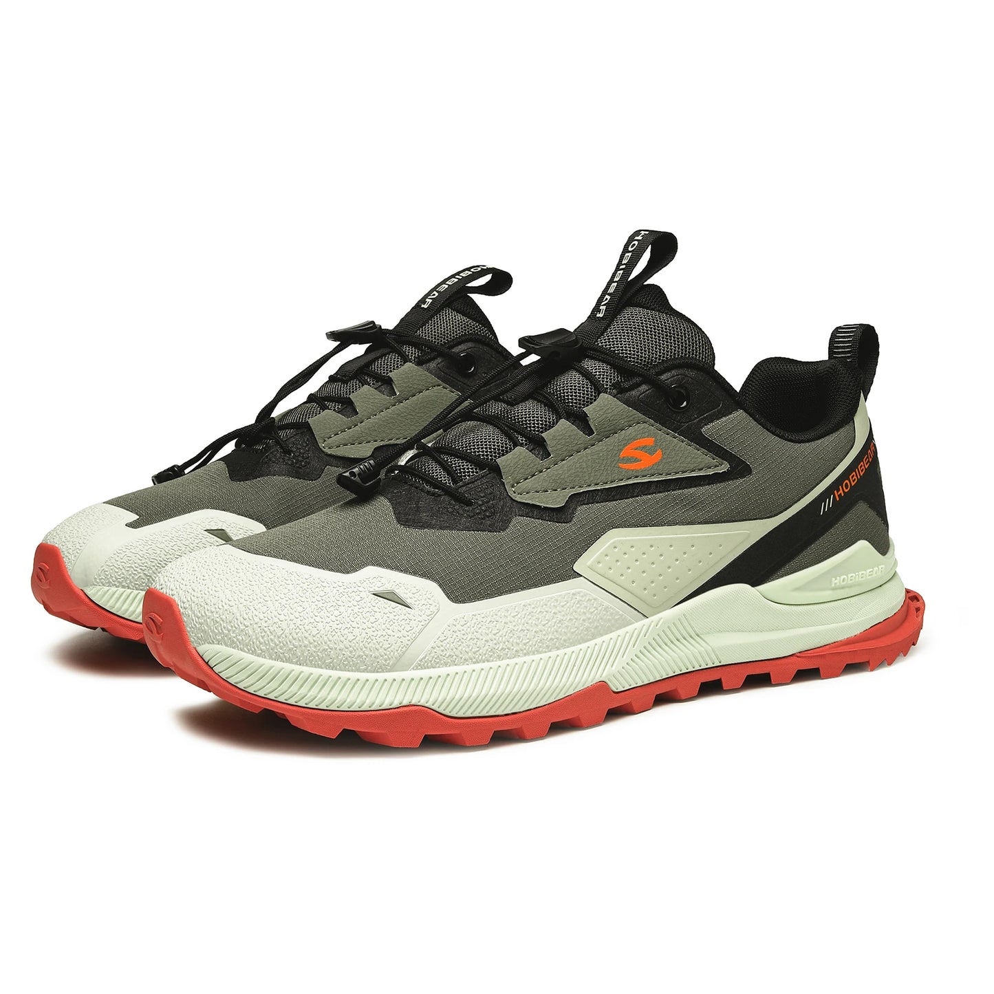 Hobibear Non-Slip Hiking Shoes for Men & Women – Elastic Lace Outdoor Sneakers