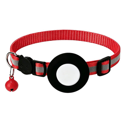 AirTag Pet Collar with GPS Holder – Adjustable Anti-Lost Collar for Cats & Puppies